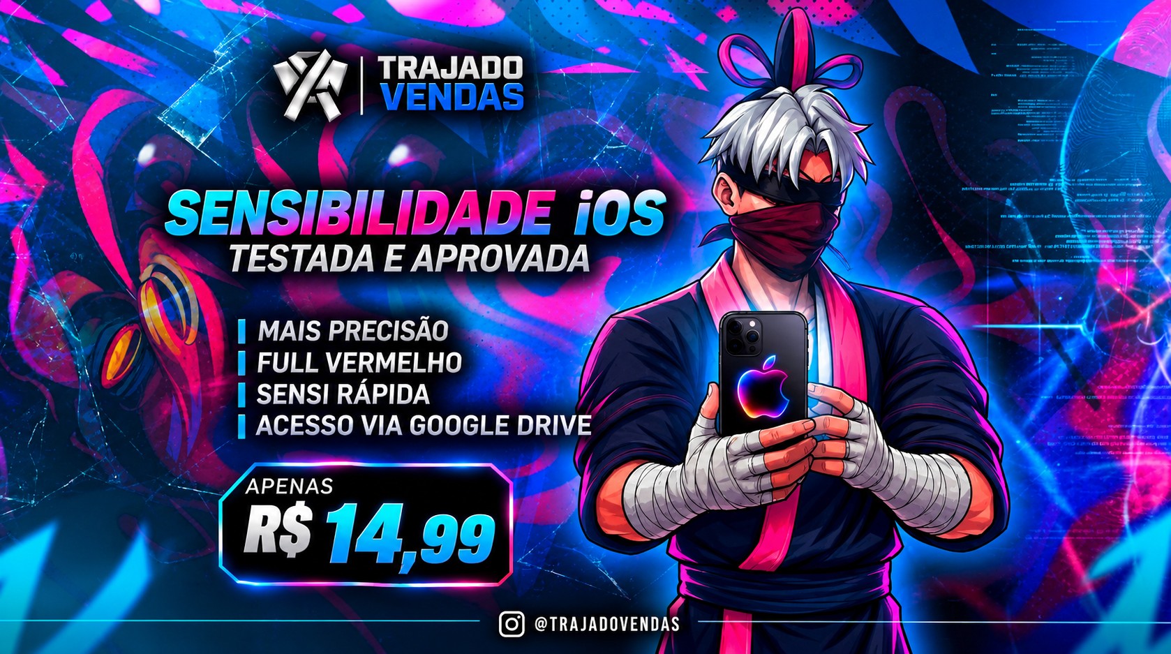 Conta de Free Fire — 🍎 SENSI - IOS