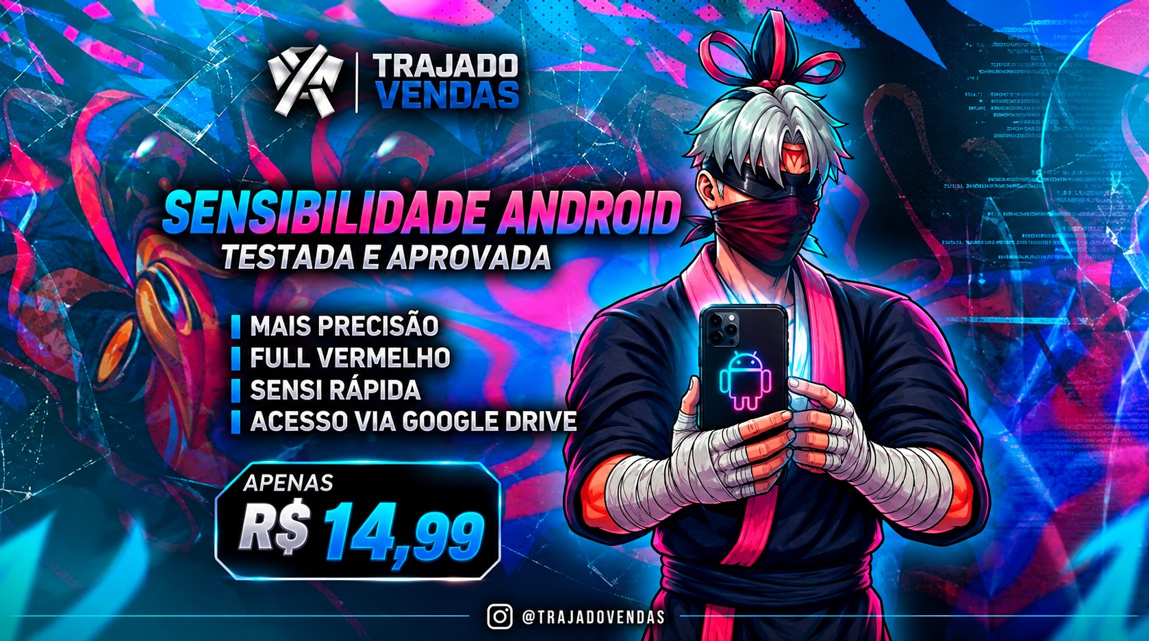 Conta de Free Fire — 📱 SENSI - ANDROID